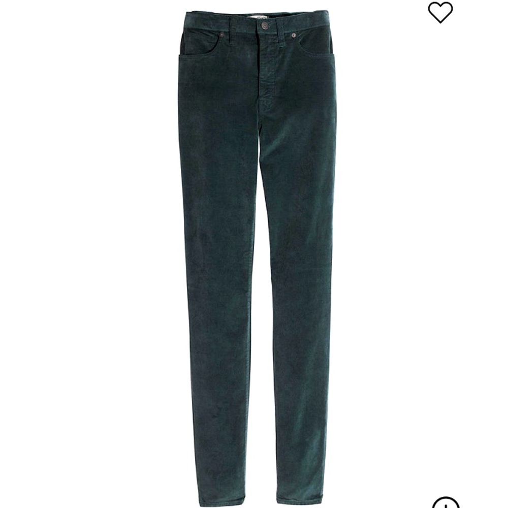 Madewell Tall 10" Skinny Jeans: Stretch Velvet